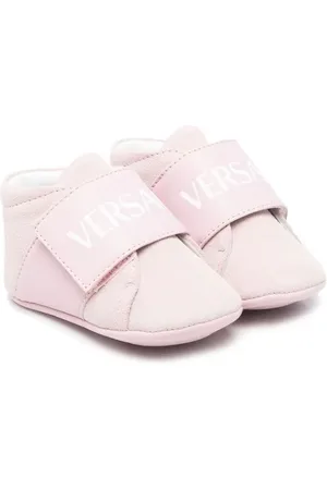 VERSACE Zapatos primeros pasos con tira del logo