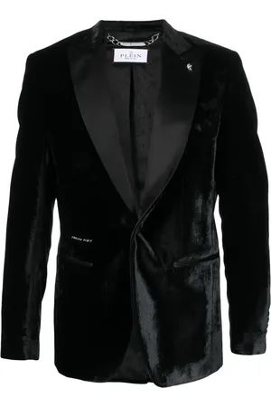 Philipp Plein Blazer de terciopelo con botones
