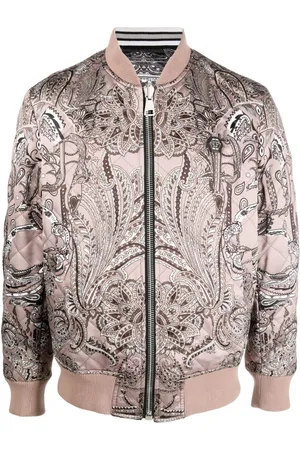 Philipp Plein Chamarra bomber con estampado de cachemira