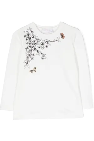 MONNALISA Playera manga larga con estampado floral