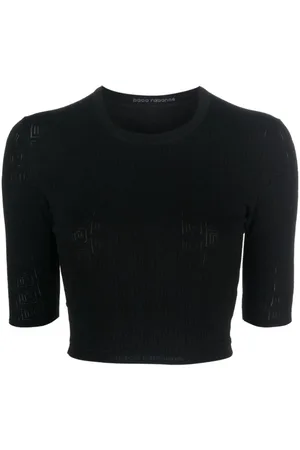 Paco rabanne Top corto con monograma
