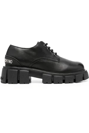Moschino Zapatos derby con logo en relieve