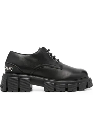 Moschino Zapatos derby con logo en relieve