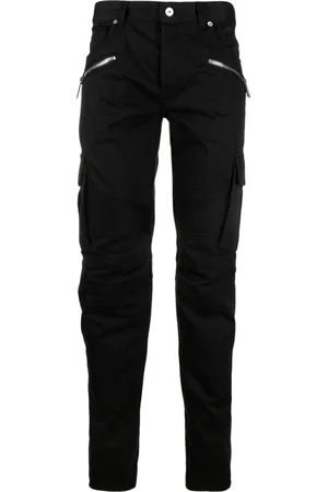 Balmain Pantalones skinny con detalle de cierres