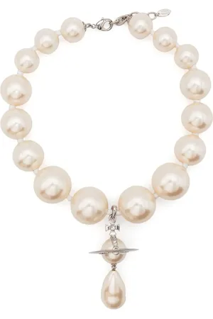 Vivienne Westwood Collar de perlas con dije Orb
