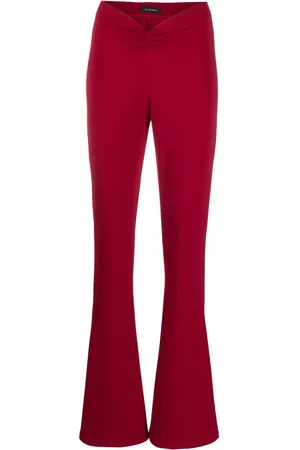 The Andamane Pantalones acampanados con detalle fruncido
