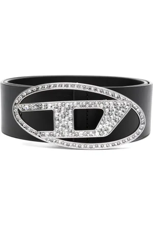 Diesel Cinturón con logo de strass