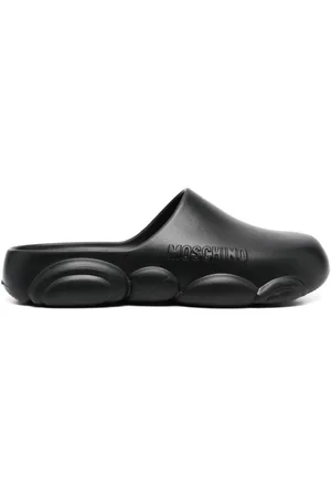 Moschino Zuecos con logo en relieve