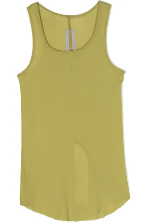 Rick Owens Camiseta con bordes sin rematar