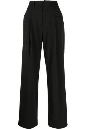 B+AB Pantalones anchos con tiro alto