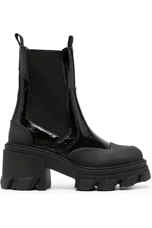 Ganni Botines con logo en relieve y paneles