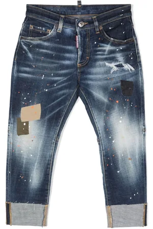 Dsquared2 Jeans rectos con salpicaduras de pintura estampadas