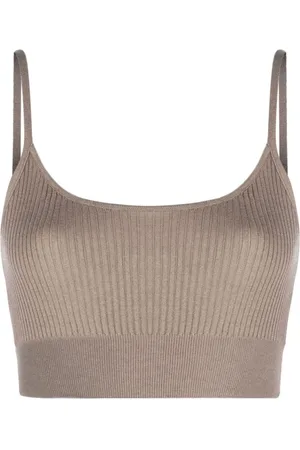 FARFETCH Top tejido de canalé Carmen