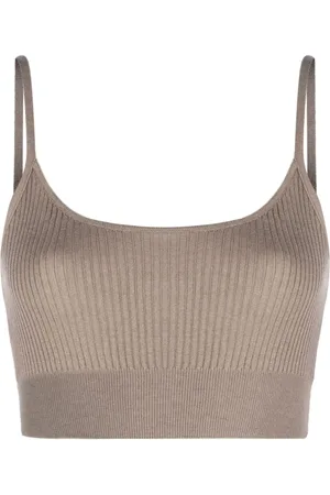 FARFETCH Top tejido de canalé Carmen