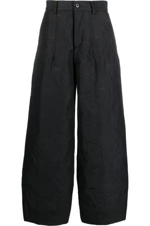 Feng Chen Wang Pantalones anchos con diseño deconstruido