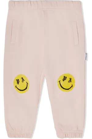Palm Angels Pantalones de chándal con motivo de cara