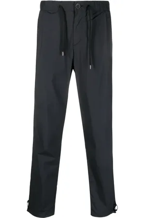 HERNO Pantalones tapered con cordones en la pretina