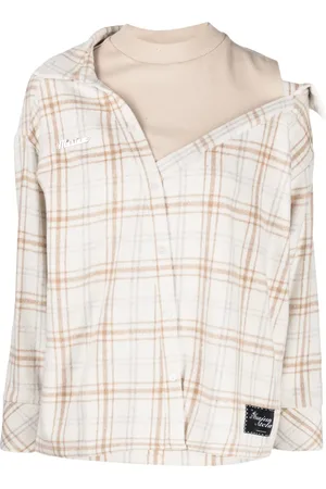 Musium Div. Camisa con cuadros estampados