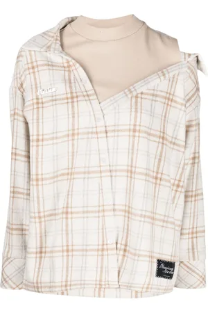 Musium Div. Camisa con cuadros estampados