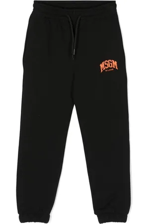 Msgm Pants con logo estampado