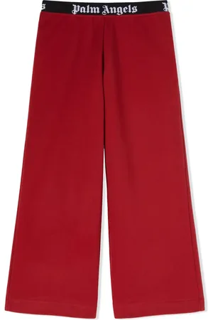 Palm Angels Pantalones con logo en la pretina