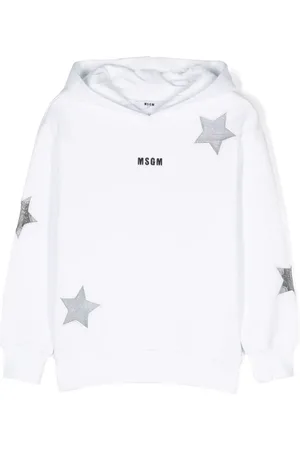 Msgm Hoodie con logo bordado