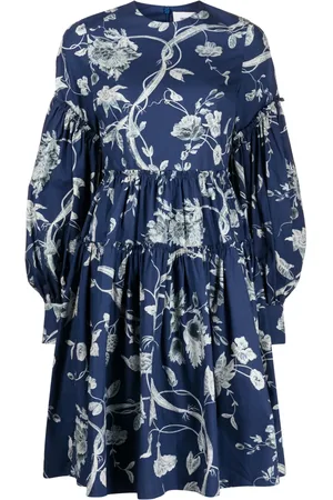 Erdem Vestido a capas con estampado floral