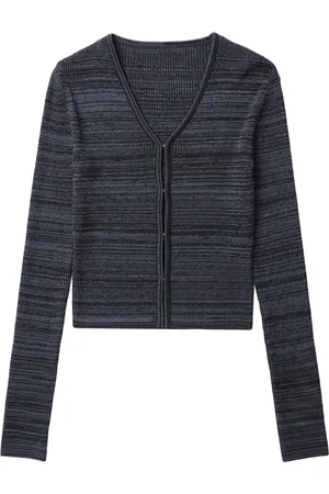 Low Classic Cárdigan tejido de canalé con cuello en V