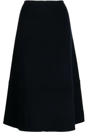 YVES SALOMON Falda midi con cintura alta