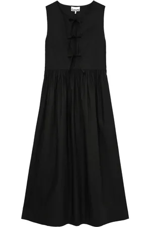Ganni Vestido midi con detalle de moño