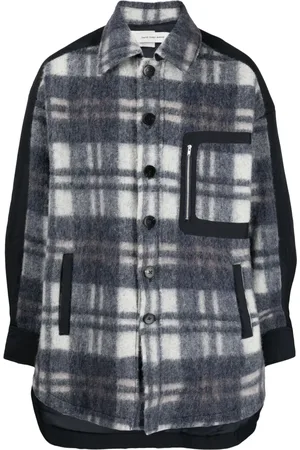 Feng Chen Wang Camisa con cuadros estampados