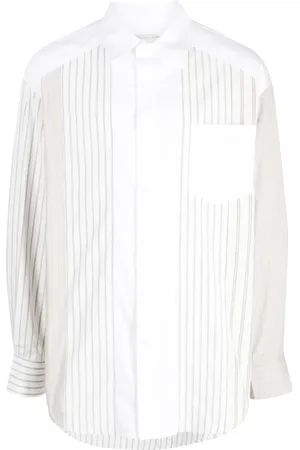 Feng Chen Wang Camisa manga larga con motivo de rayas