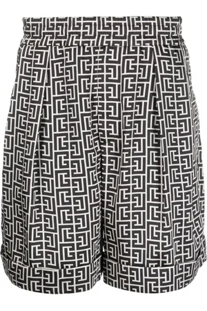 Balmain Bermudas con monograma estampado