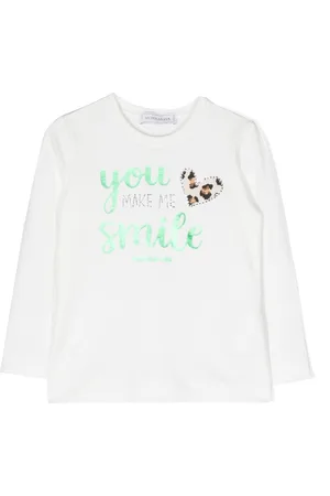 MONNALISA Playera manga larga con estampado gráfico