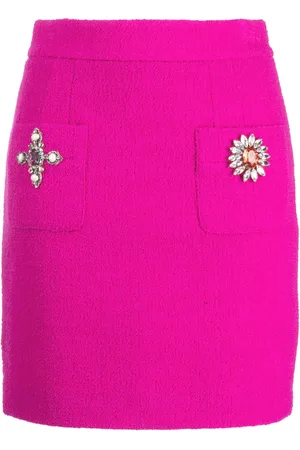 Moschino Falda corta con detalles de cristal