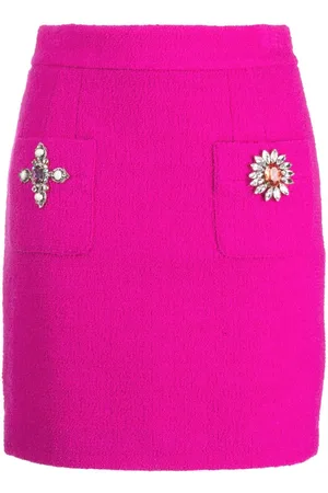 Moschino Falda corta con detalles de cristal