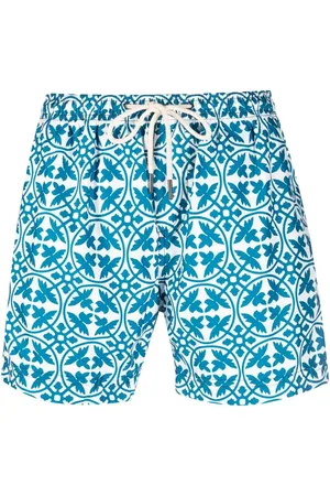 PENINSULA SWIMWEAR Shorts de playa con estampado geométrico