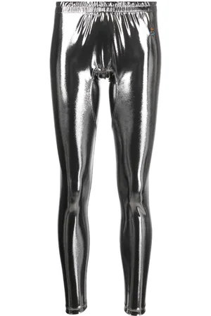 Vivienne Westwood Leggins con efecto metalizado