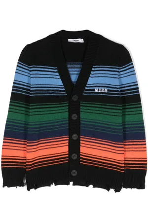Msgm Cárdigan con logo bordado y cuello en V