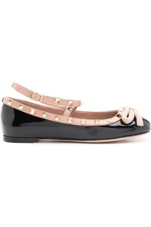 VALENTINO GARAVANI Flats Rockstud con detalle de moño