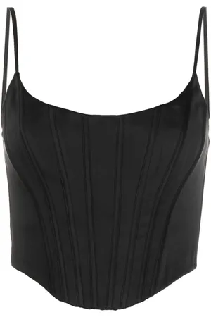 ZIMMERMANN Top de seda estilo corset slim