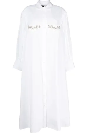 Simone Rocha Vestido camisero con apliques