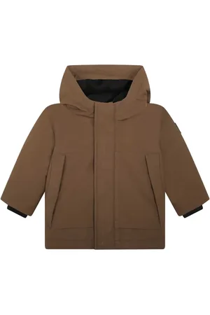HUGO BOSS Abrigo con botones oculto