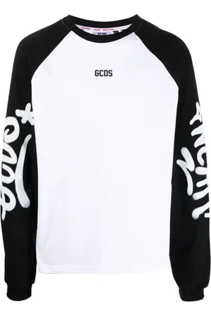 GCDS Playera con logo estilo grafiti