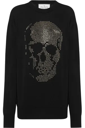 Philipp Plein Sudadera con motivo Skull y detalles de cristal