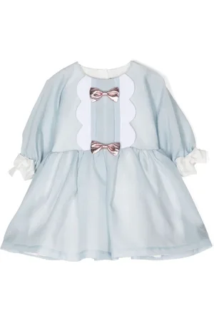 HUCKLEBONES LONDON Vestido con detalle de moño y mangas murciélago