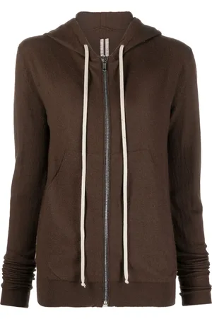 Rick Owens Hoodie de cachemira con cierre