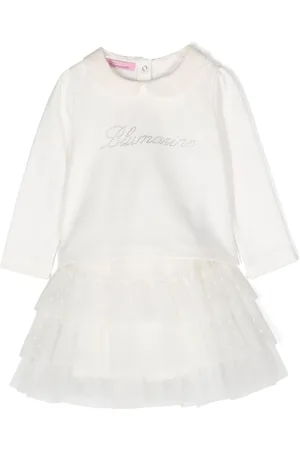 MISS BLUMARINE Vestido de tul con detalles de strass