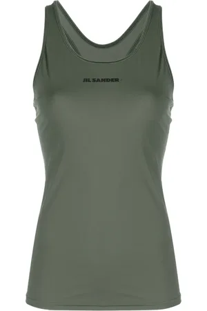 Jil Sander Top con logo estampado