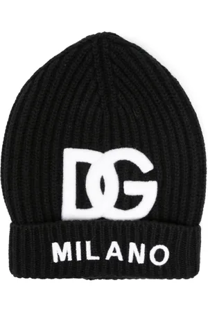 Dolce & Gabbana Gorro tejido de canalé con logo